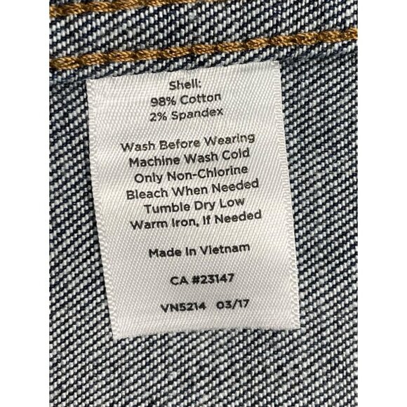 Talbots Women's Petite Ruffled Denim Jacket Dark Wash Small Petite SP - NWT Butt - Picture 4 of 10